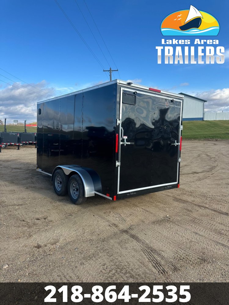 2026 CROSS 7X14 BETA BLACK ENCLOSED TRAILER