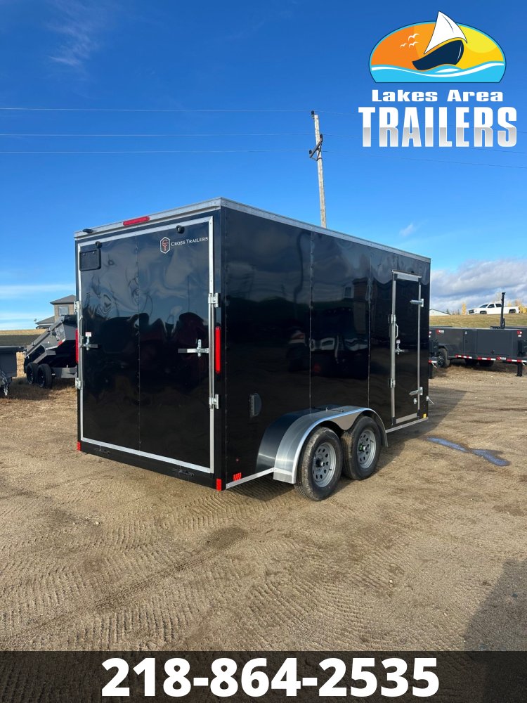 2026 CROSS 7X14 BETA BLACK ENCLOSED TRAILER