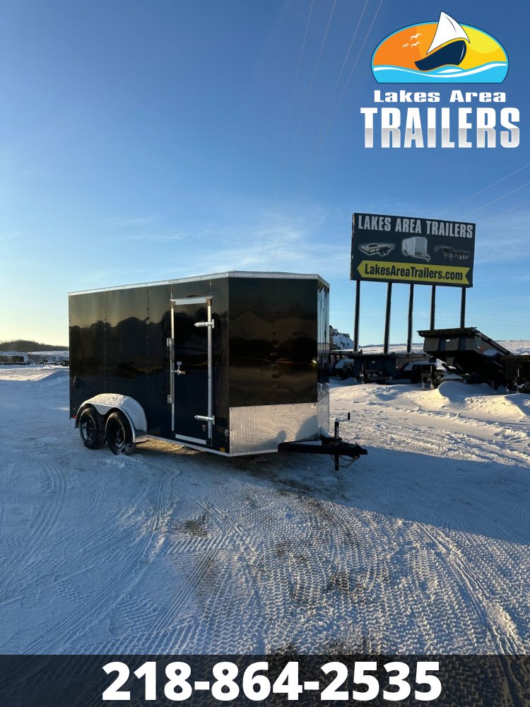 2026 CROSS 7X14 BETA BLACK ENCLOSED TRAILER