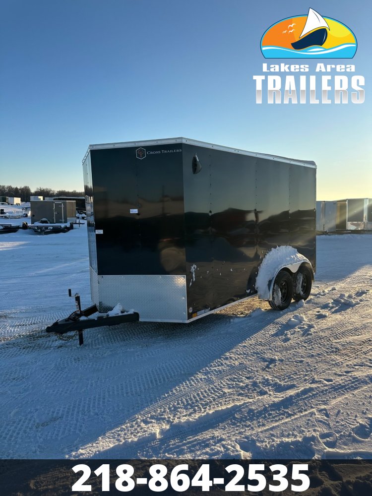 2026 CROSS 7X14 BETA BLACK ENCLOSED TRAILER