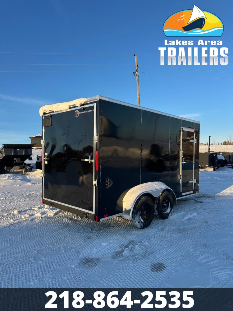 2026 CROSS 7X14 BETA BLACK ENCLOSED TRAILER