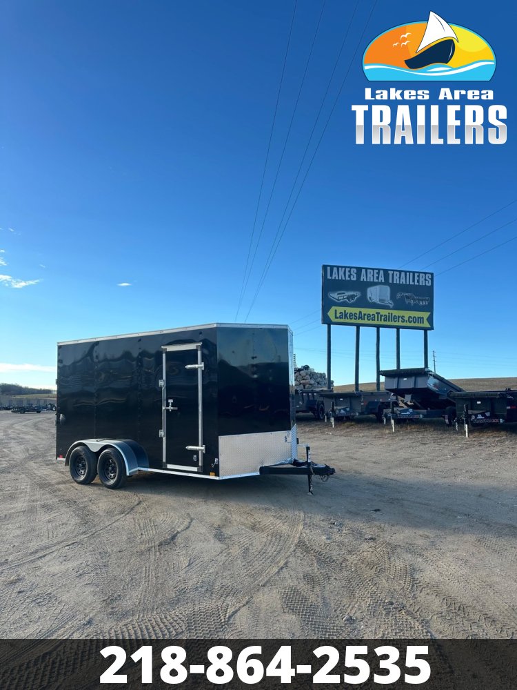 2026 CROSS 7X14 BETA BLACK ENCLOSED TRAILER