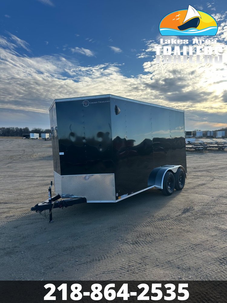 2026 CROSS 7X14 BETA BLACK ENCLOSED TRAILER