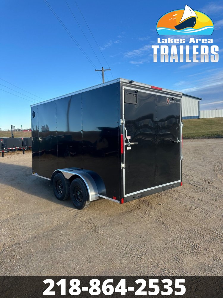 2026 CROSS 7X14 BETA BLACK ENCLOSED TRAILER