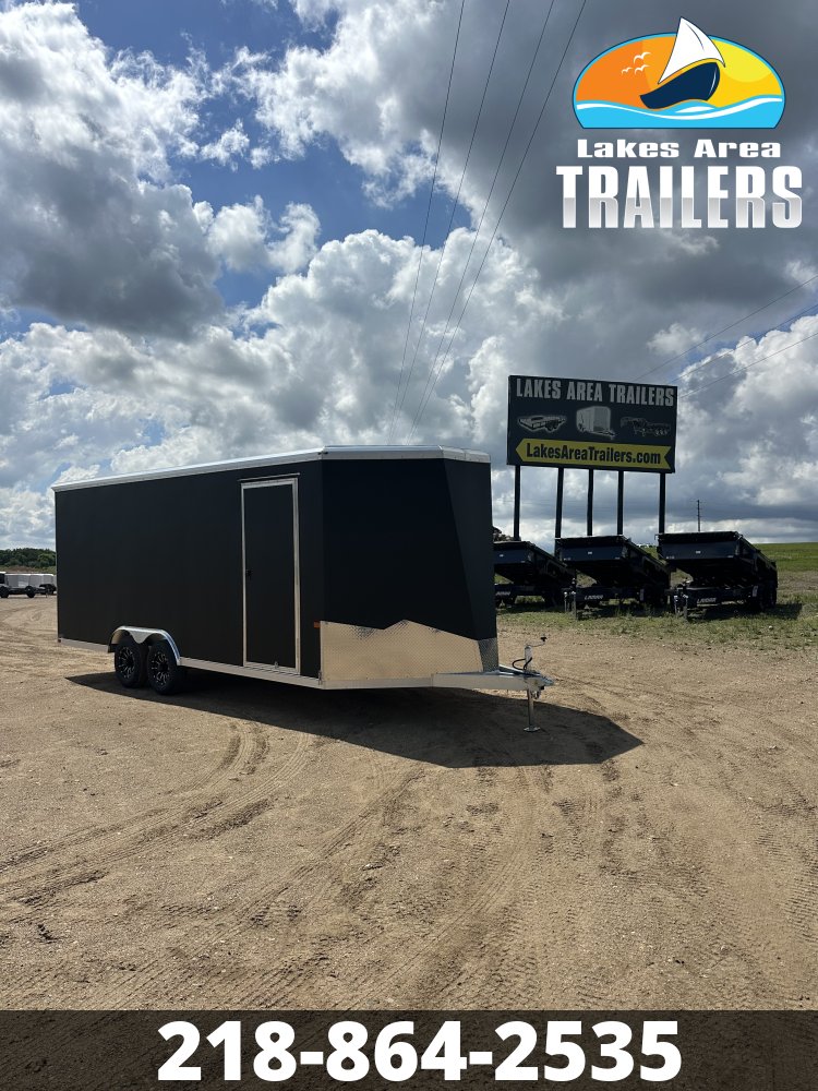 2026 NEO 8.5X20 NAUX MATTE BLACK ALUMINUM ENCLOSED TRAILER