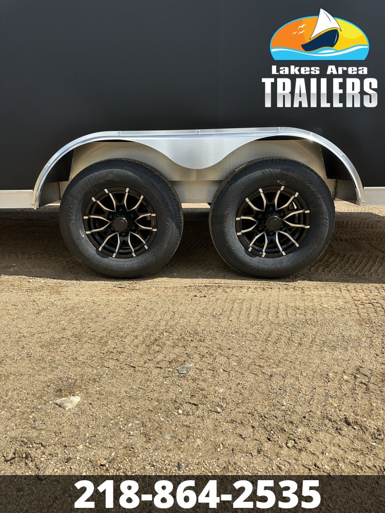 2026 NEO 8.5X20 NAUX MATTE BLACK ALUMINUM ENCLOSED TRAILER