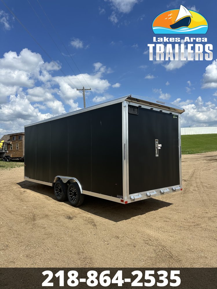 2026 NEO 8.5X20 NAUX MATTE BLACK ALUMINUM ENCLOSED TRAILER