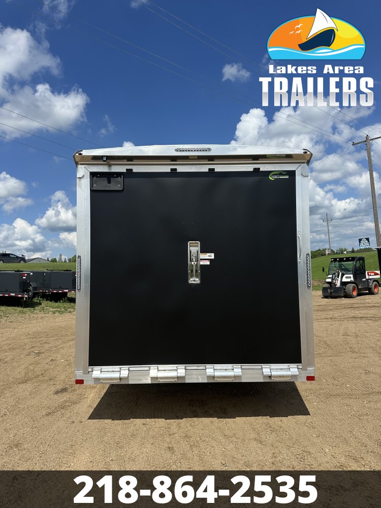2026 NEO 8.5X20 NAUX MATTE BLACK ALUMINUM ENCLOSED TRAILER