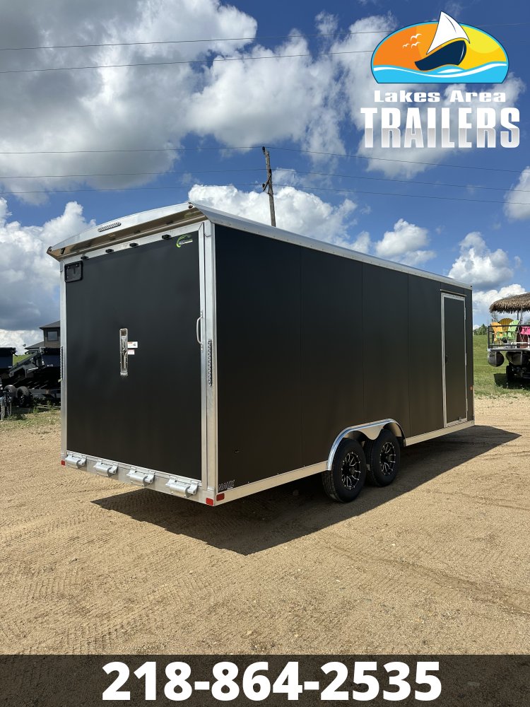 2026 NEO 8.5X20 NAUX MATTE BLACK ALUMINUM ENCLOSED TRAILER