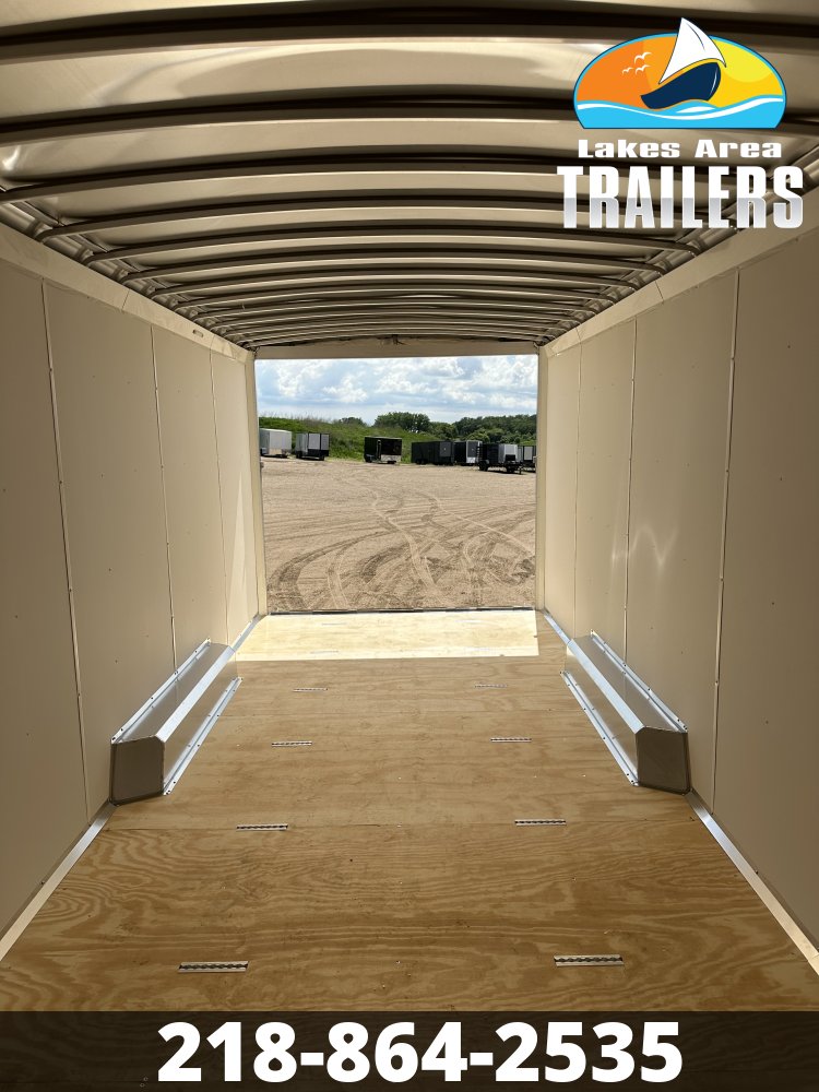 2026 NEO 8.5X20 NAUX MATTE BLACK ALUMINUM ENCLOSED TRAILER
