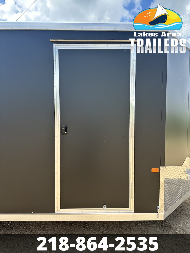 2026 NEO 8.5X20 NAUX MATTE BLACK ALUMINUM ENCLOSED TRAILER