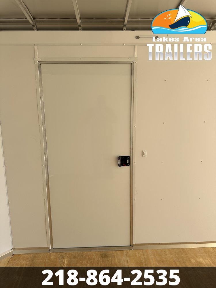 2026 NEO 8.5X20 NAUX WHITE ALUMINUM ENCLOSED TRAILER