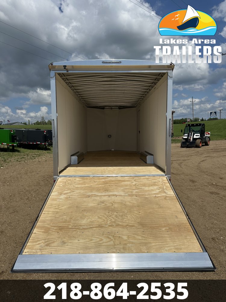 2026 NEO 8.5X20 NAUX WHITE ALUMINUM ENCLOSED TRAILER