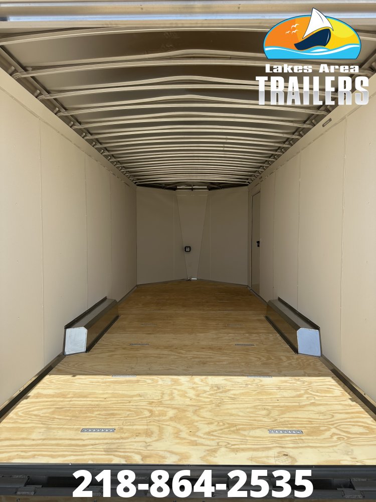 2026 NEO 8.5X20 NAUX WHITE ALUMINUM ENCLOSED TRAILER