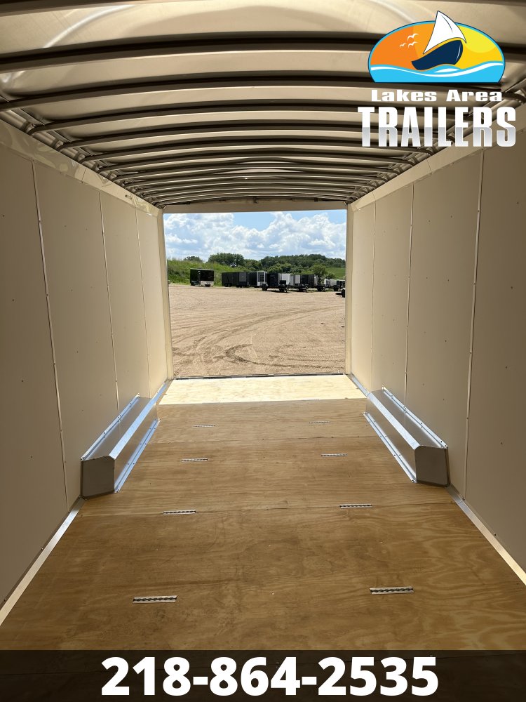 2026 NEO 8.5X20 NAUX WHITE ALUMINUM ENCLOSED TRAILER
