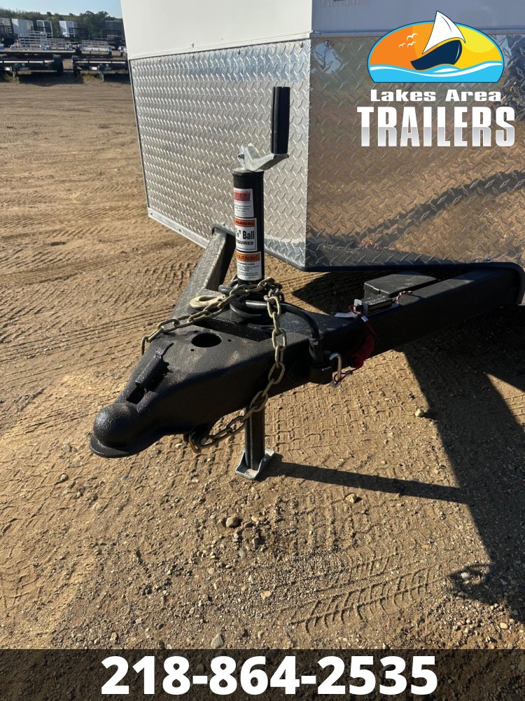 2026 CROSS 7X14 BETA WHITE ENCLOSED TRAILER