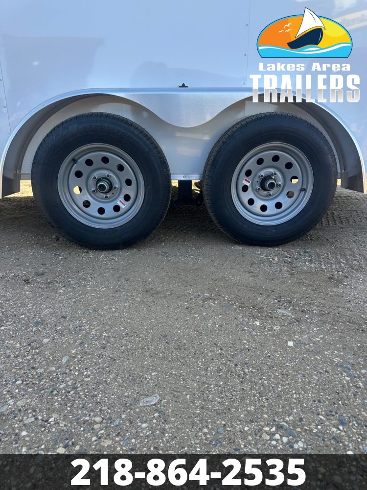 2026 CROSS 7X14 BETA WHITE ENCLOSED TRAILER