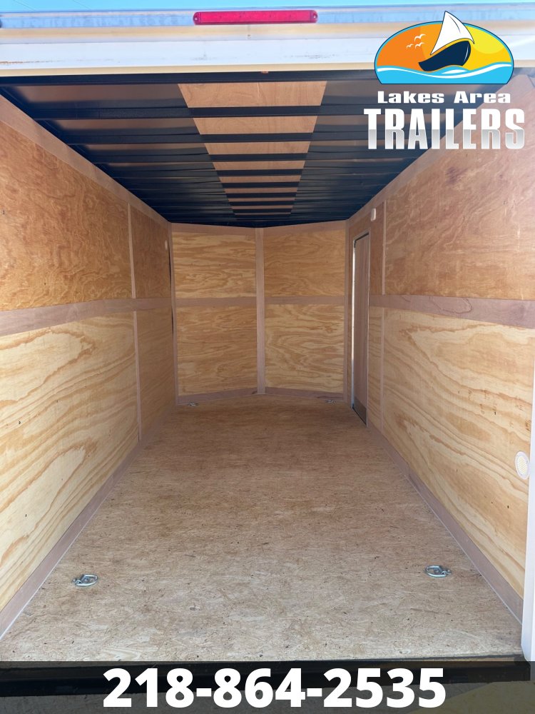 2026 CROSS 7X14 BETA WHITE ENCLOSED TRAILER