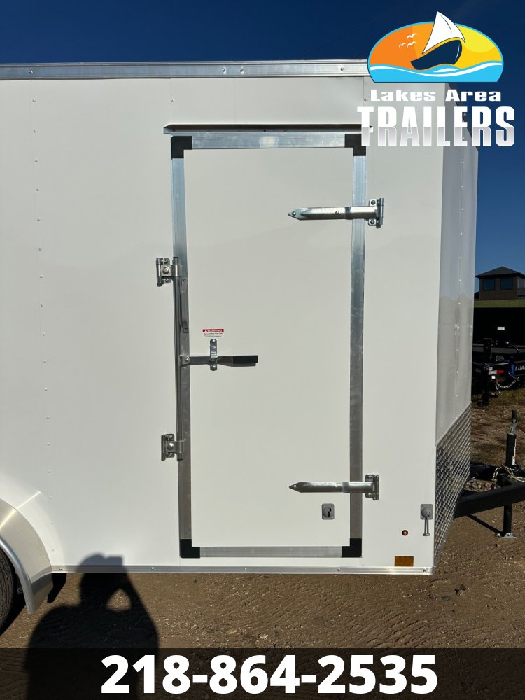 2026 CROSS 7X14 BETA WHITE ENCLOSED TRAILER