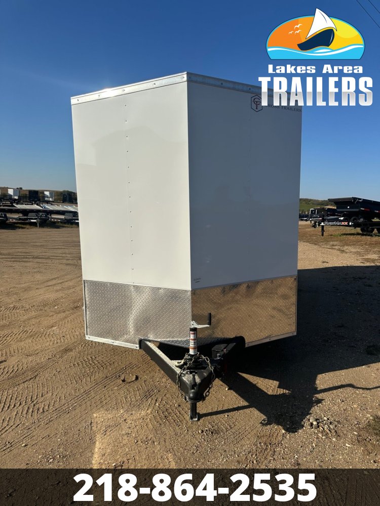 2026 CROSS 7X14 BETA WHITE ENCLOSED TRAILER