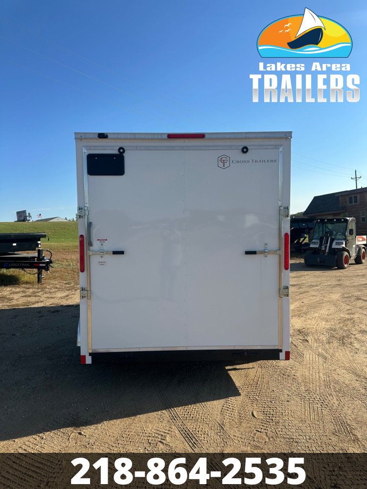 2026 CROSS 7X14 BETA WHITE ENCLOSED TRAILER