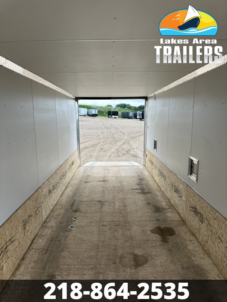 2021 LEGEND 7.5X27 CHARCOAL/BLACK ALUMINUM ENCLOSED SNOWMOBILE TRAILER