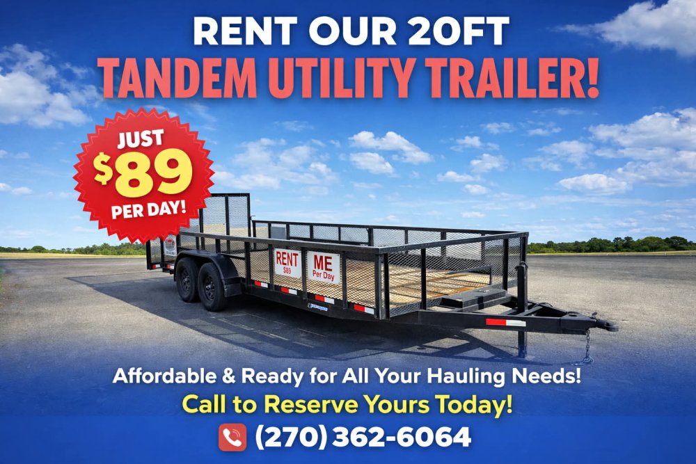 6.1x20 ROCK BOTTOM RENTAL Utility - Steel