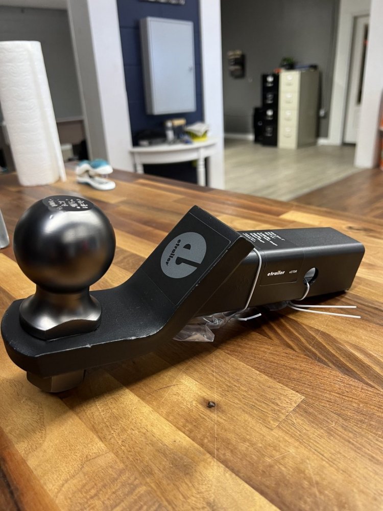 Ball Mount w/Pre -Torqued 2-5/16' Ball- 2" Drop-7,500lbs