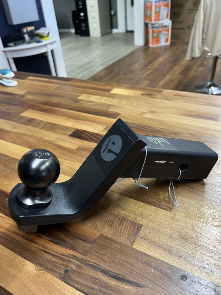 Ball Mount w/Pre-Torqued 2" Hitch- 4" Drop -7,500lbs