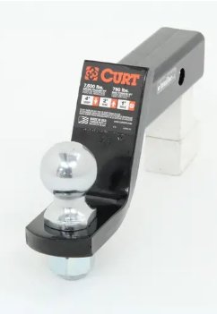 BALL MOUNT 2" HITCH 4" DROP