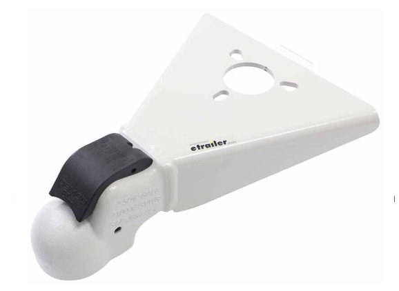 Demco 50-Degree A-Frame Trailer Coupler w/ Jack Hole - eZ-Latch - Primed - 2-5/16" Ball - 21K #12660
