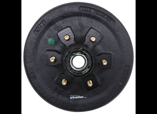 Trailer Hub 6K Axles - 12" - 6 on 5-1/2 - Pre-Greased