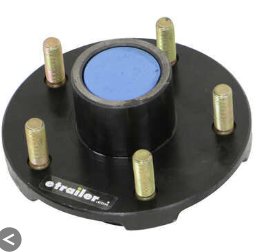 Idler Hub Assembly for 3,500-lb Axles - 5 on 5