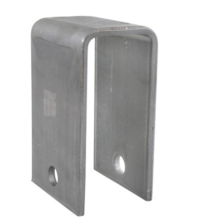 Hanger for Double-Eye Springs - 4-1/4" Tall - 9/16" Bolt Hole