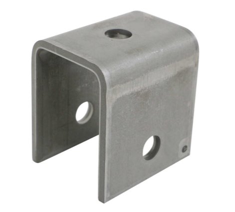 Hanger for Double-Eye Springs - 2-3/8" Tall - 9/16" Bolt Hole