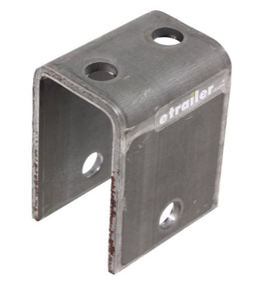 Hanger for Double-Eye Springs - 3-1/4" Tall - 9/16" Bolt Hole