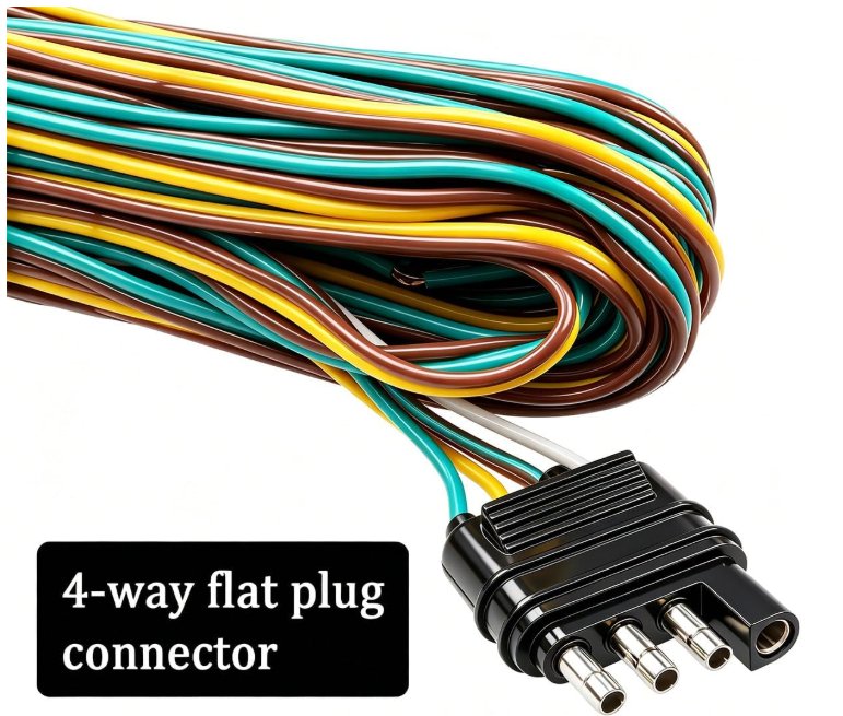25ft boat trailer wiring harness extension 18g white ground wire