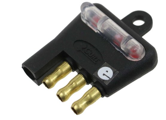 Curt LED 4-Way Flat Connector (Vehicle End)