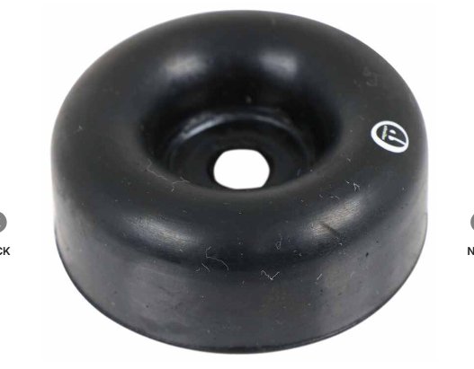 Rubber Bumper for Enclosed Trailer Ramp Door - 2-1/2" Diameter