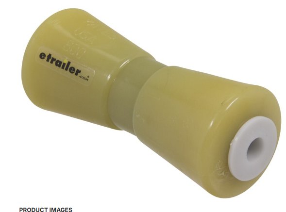 Roller for Boat Trailers - TPR - 8" Long - 5/8" Shaft