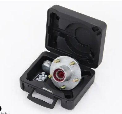 Idler Hub Assembly w/ Case for 2.7K Axles - 5 on 4-1/2