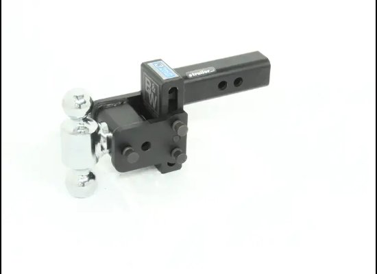 B&W Tow & Stow 2-Ball Mount - 2" Hitch - 3" Drop, 3-1/2" Rise - 7.5K - Black