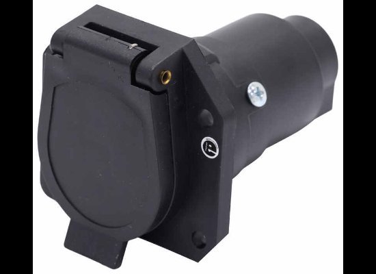 7-Pole, RV-Style Trailer Connector Socket - Vehicle End