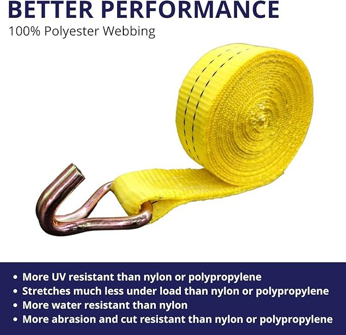 1.5" x15' Ratchet Strap 4400LB