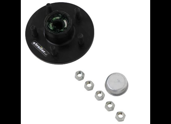 Trailer Idler Hub Assembly for 3,500-lb Axles - 5 on 4-1/2 - Pre-Greased