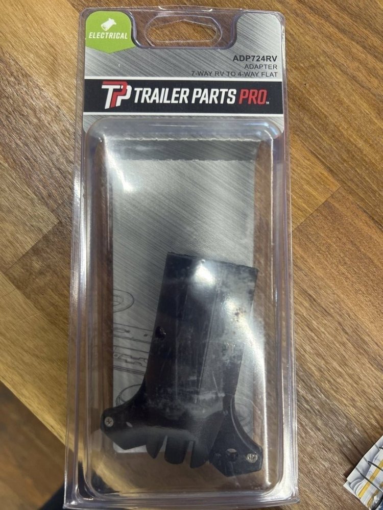 Trailer Tow Vehicle Electrical Adapter: 7-Way RV 7-Way RV: 4 Flat
