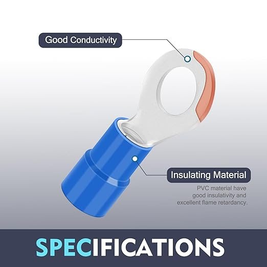 Insulated Ring Connectors Blue