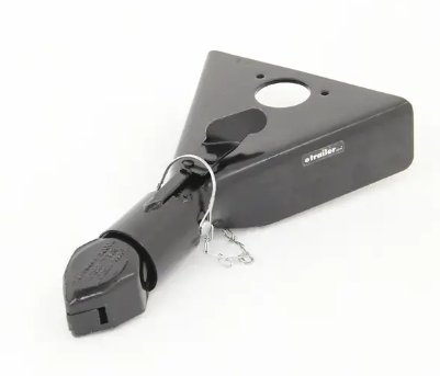 A-Frame Trailer Coupler - Flip Latch - Black - 2" Ball