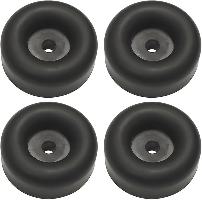 4PCS Trailer Ramp Door Bumper, 2.5 Inches Rubber Round