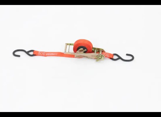 Retractable Ratchet Strap - S-Hooks - 1" x 12'